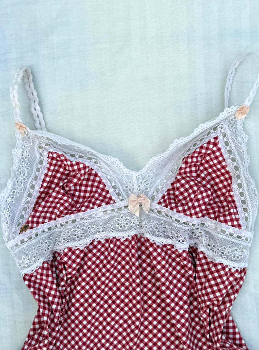 Cherry babydoll cami dress.