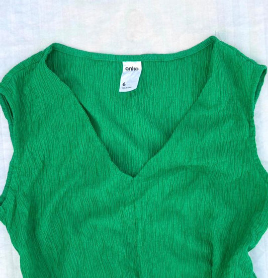 Anko Forest Green Twist Hem Top