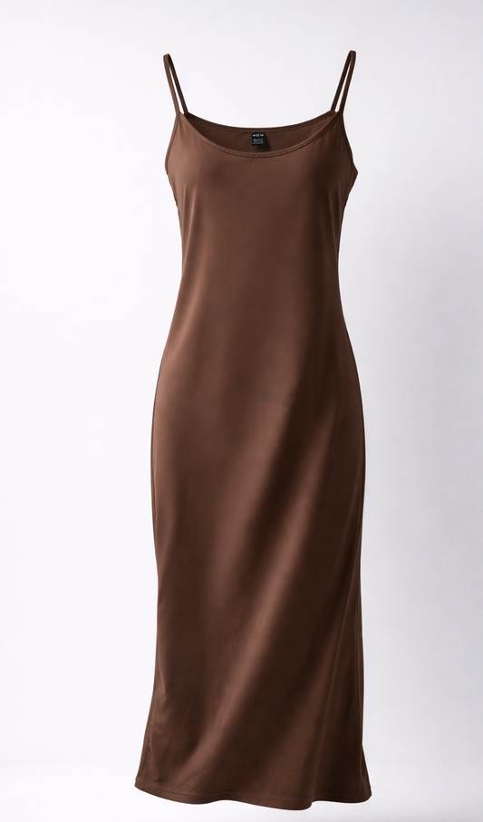 Shein Chocolate Brown Bodycon Dress