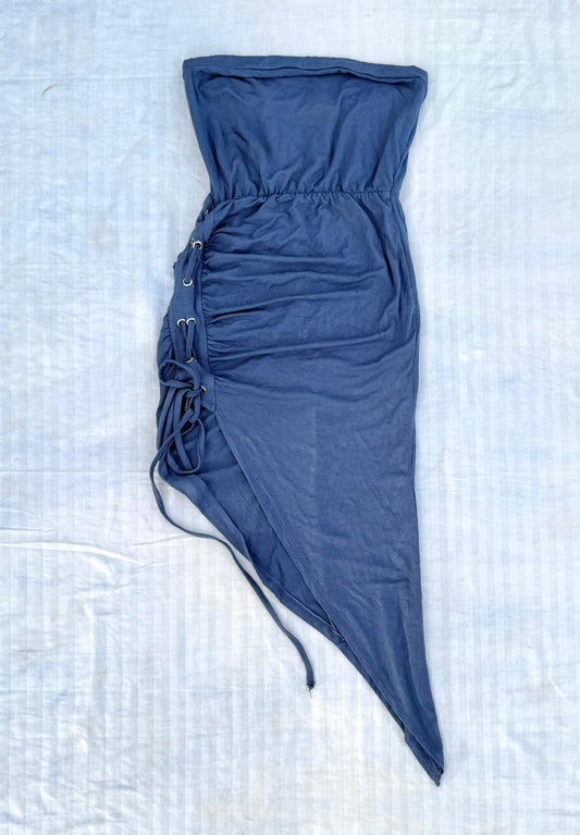 Y2K Asymmetrical Tube Dress
