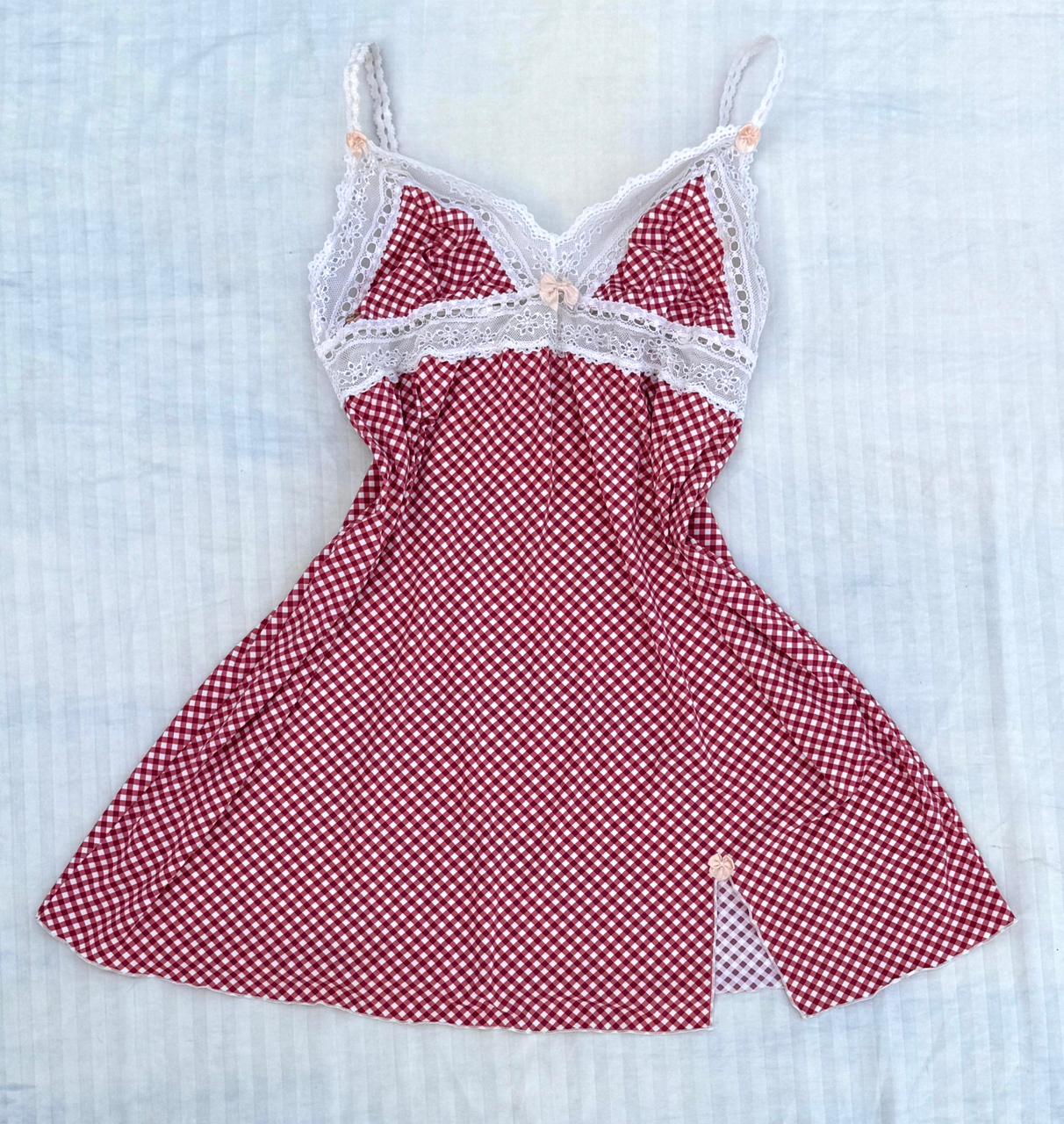 Cherry babydoll cami dress.