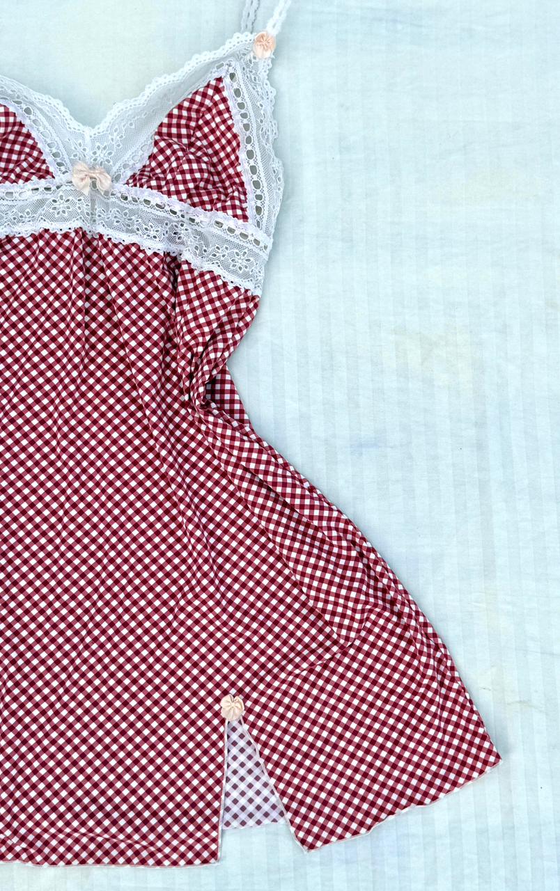 Cherry babydoll cami dress.