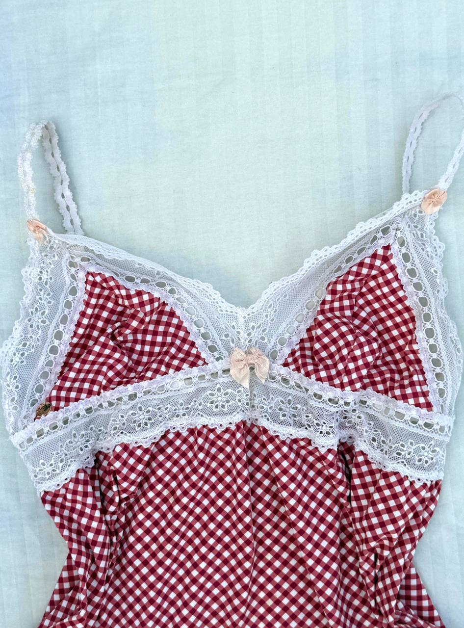 Cherry babydoll cami dress.