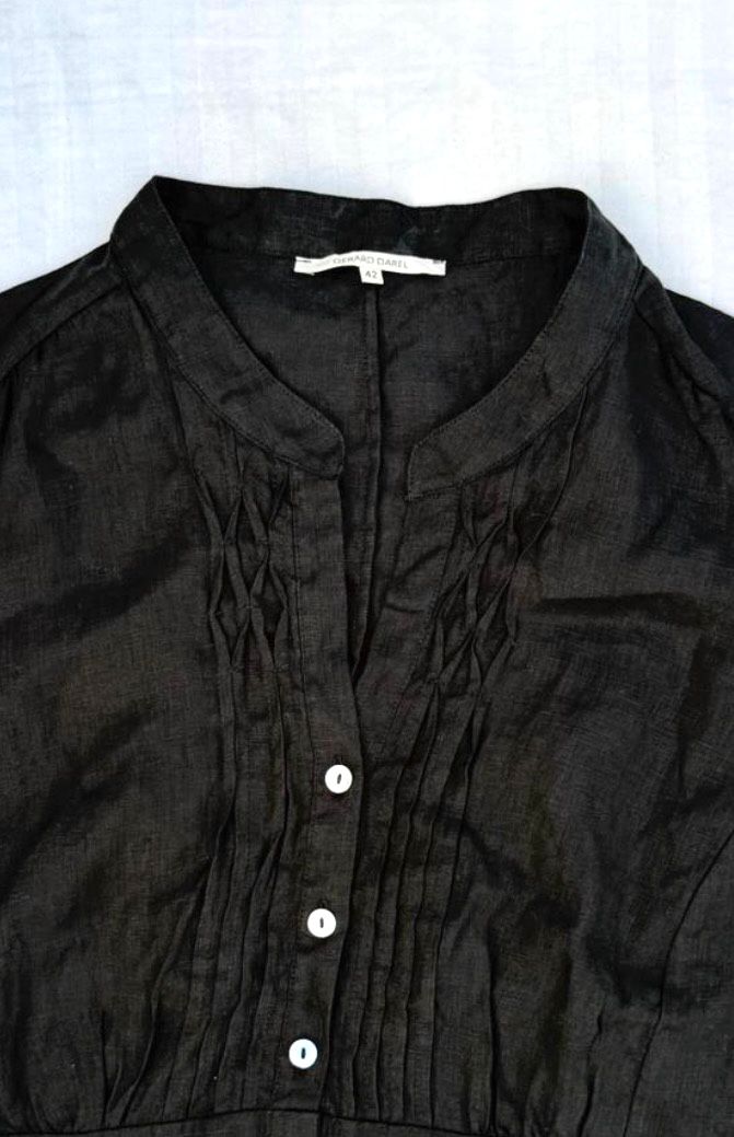 Classic Black Tie-Up Blouse