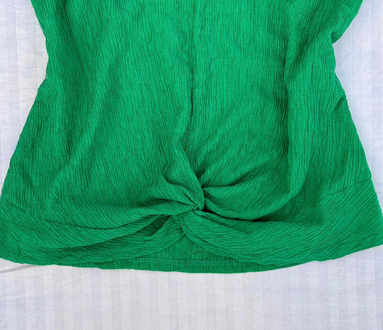 Anko Forest Green Twist Hem Top