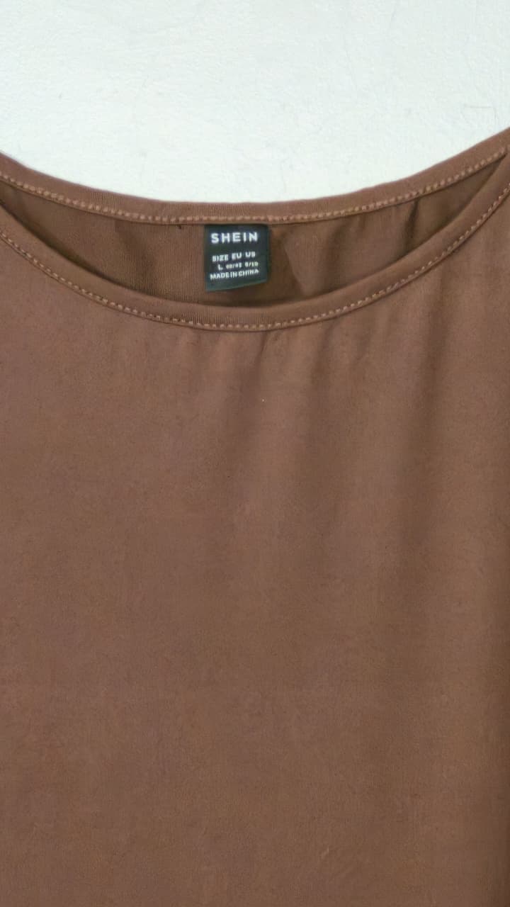 Shein Chocolate Brown Bodycon Dress